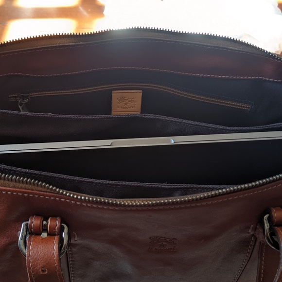 Leather laptop bag - Picture 3 of 5